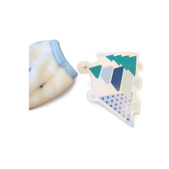 NWT Little Beginnings Tree Print Plush Bunting Pram 6-9M Unisex Hooded - Picture 5 of 15